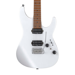 Ibanez Prestige AZ2402-PWF Electric Guitar w/Case, Pearl White Flat