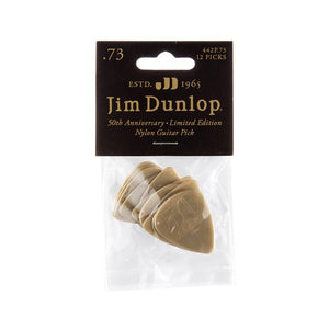 Jim Dunlop 442P .73mm Nylon 50th Anniversary Pick, 12-Pack