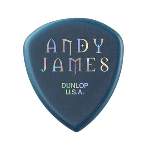 Jim Dunlop 546PAJ2.0 ANDY James Blue Flow Jumbo Guitar Pick, Pack of 3