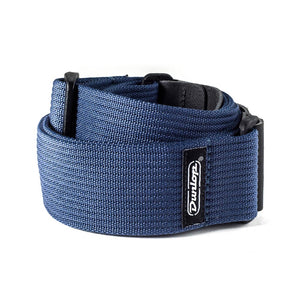 Jim Dunlop D27-01NV Ribbed Cotton Guitar Strap, Navy Blue