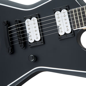 Jackson JS Series Signature Gus G. Star JS32 Guitar, Amaranth FB, Satin Black w/White Pinstripe