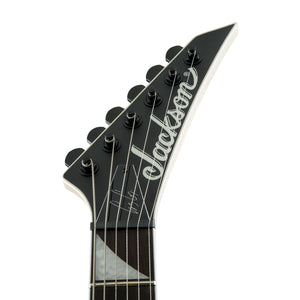 Jackson JS Series Signature Gus G. Star JS32 Guitar, Amaranth FB, Satin Black w/White Pinstripe