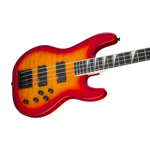 Jackson JS Series Concert Bass JS3Q Guitar, Amaranth FB, Cherry Burst