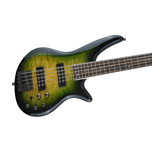 Jackson JS Series Spectra Bass JS3QV QMT 5-String Electric Bass Guitar, Alien Burst