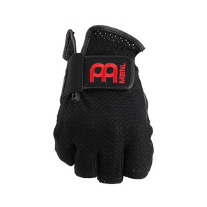 MEINL Cymbals MDGFL Fingerless Drummer Gloves, Black, Large