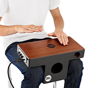 MEINL Percussion PTOPCAJ4MH-M Pickup Slat-Top Cajon, Mahogany