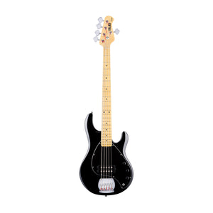 Sterling S.U.B Series RAY5 5-String Electric Bass Guitar, Maple Neck, Black