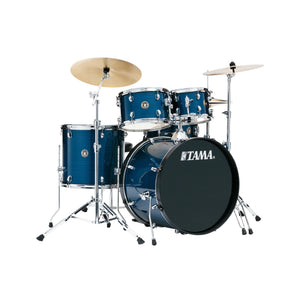 TAMA RM52KH6-HLB Rhythm Mate 5-Piece Drum Set w/Hardware, Hairline Blue