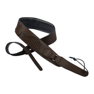 Taylor Guitar Basket Weave Guitar Strap, Dark Brown