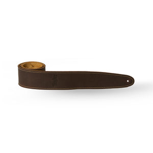 Taylor Leather Guitar Strap w/Suede Back, Chocolate Brown, 2.5inch