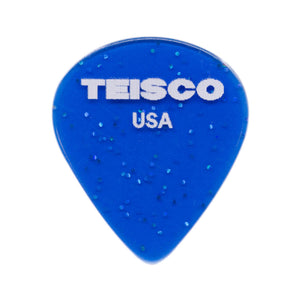 Teisco Glitter Jazz Guitar Pick, 1.38mm, 6-Pick Pack