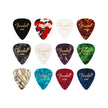 Fender 351 Celluloid Medley Guitar Pick, 12-Pack, Thin