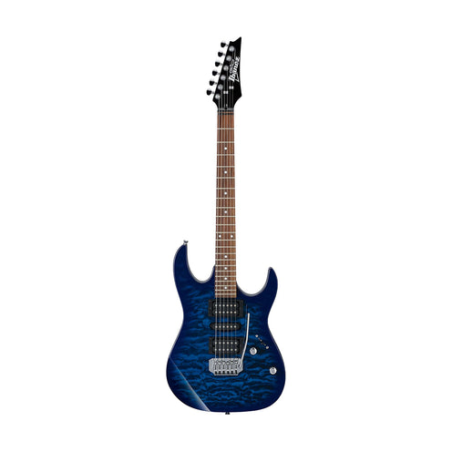 Ibanez Gio GRX70QA-TBB Electric Guitar, Transparent Blue Burst